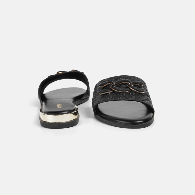 Mochi Women Black Casual Slip Ons (SKU: 41-800190-11-38)