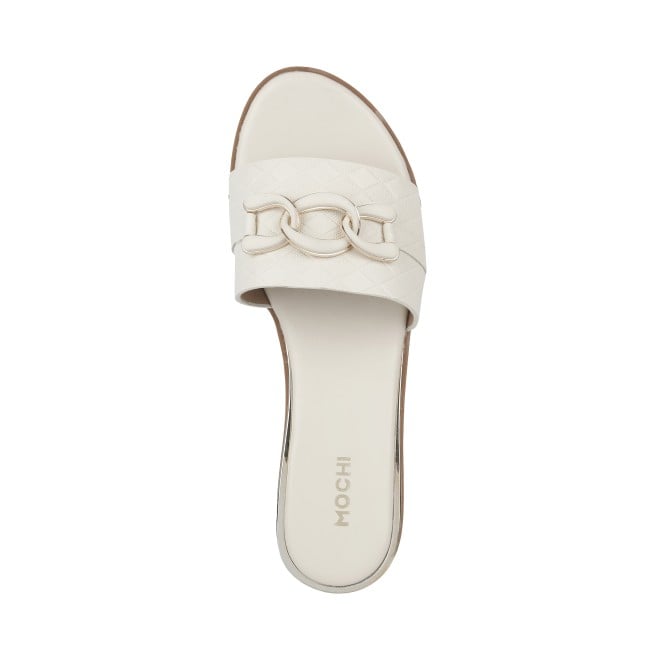 Mochi Women Off-white Casual Slip Ons (SKU: 41-800190-66-37)