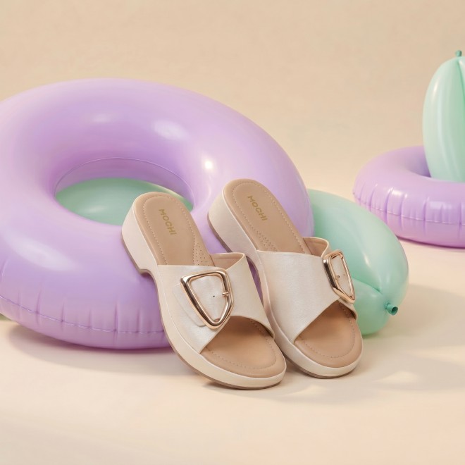 Women Off-white Casual Slippers