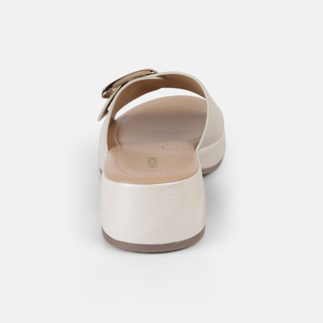 Mochi Women Off-white Casual Slippers (SKU: 41-800228-66-36)