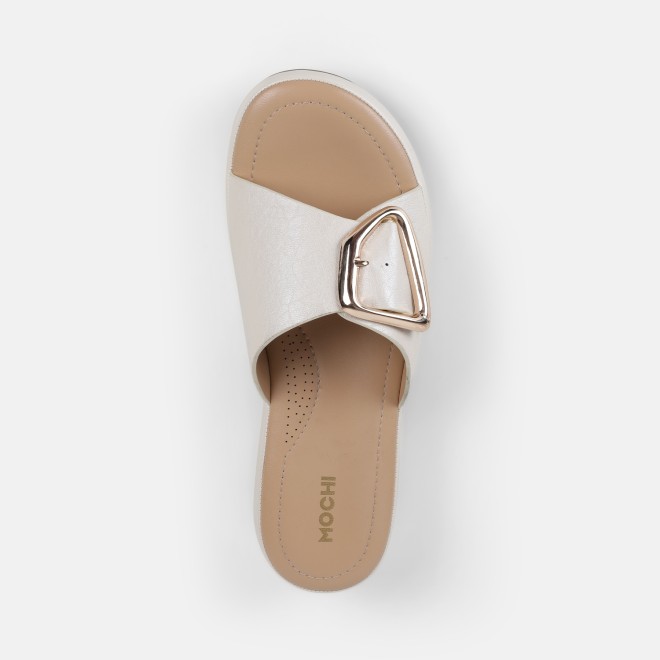 Mochi Women Off-white Casual Slippers (SKU: 41-800228-66-36)