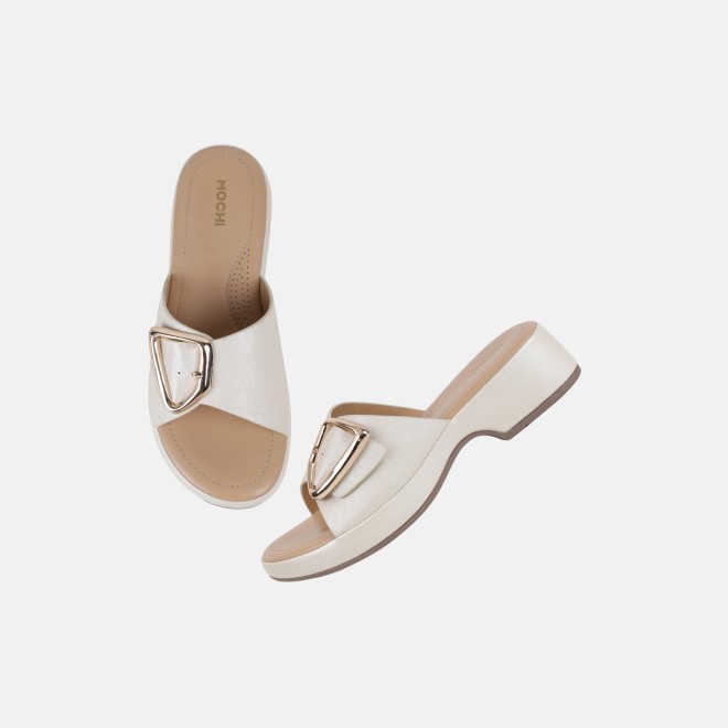 Mochi Women Off-white Casual Slippers (SKU: 41-800228-66-36)