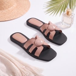 Mochi Women Peach Casual Slippers