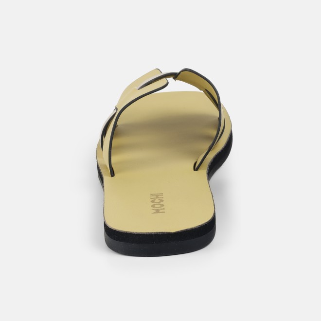 Mochi Women Yellow Casual Slip Ons (SKU: 41-809140-33-36)