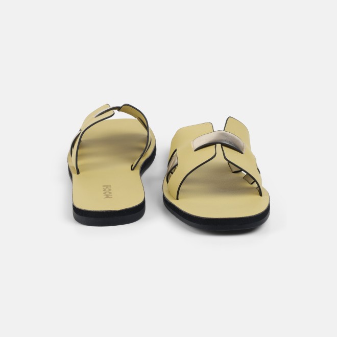 Mochi Women Yellow Casual Slip Ons (SKU: 41-809140-33-36)