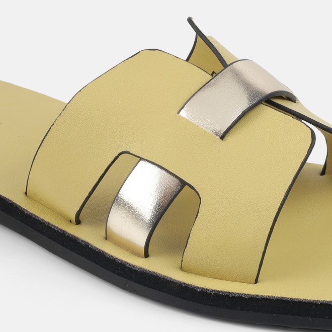 Mochi Women Yellow Casual Slip Ons (SKU: 41-809140-33-36)