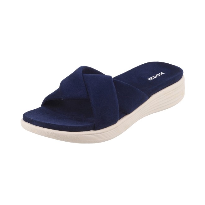 Mochi Women Blue-navy Casual Slippers (SKU: 41-900076-17-36)