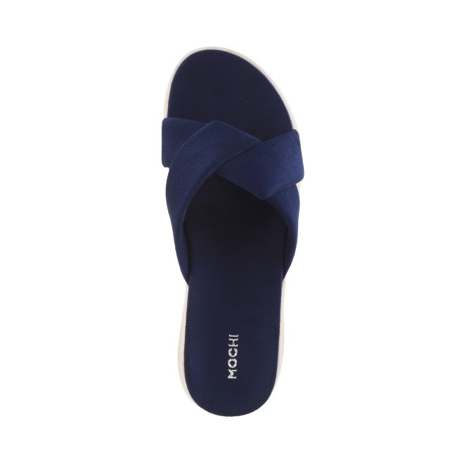 Mochi Women Blue-navy Casual Slippers (SKU: 41-900076-17-36)