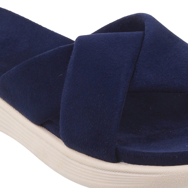 Mochi Women Blue-navy Casual Slippers (SKU: 41-900076-17-36)