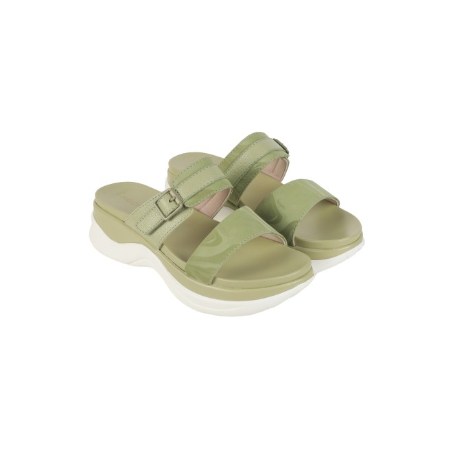 Mochi Women Green Casual Slip Ons (SKU: 41-900326-21-36)
