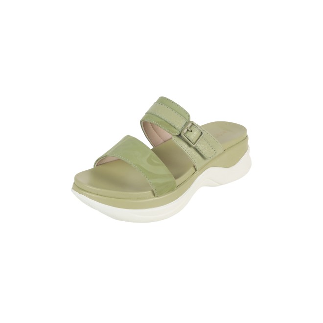 Mochi Women Green Casual Slip Ons (SKU: 41-900326-21-36)