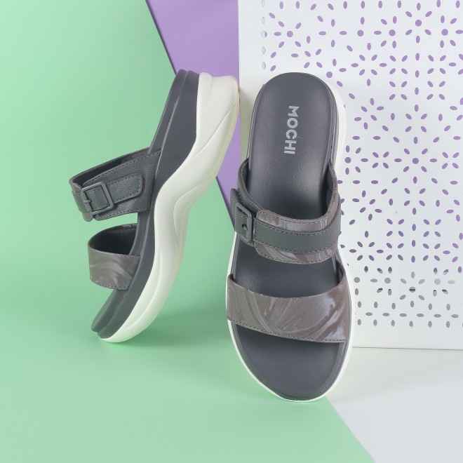 Women Grey Casual Slip Ons