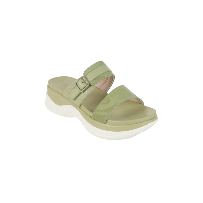 Mochi Women Green Casual Slip Ons (SKU: 41-900326-21-36)