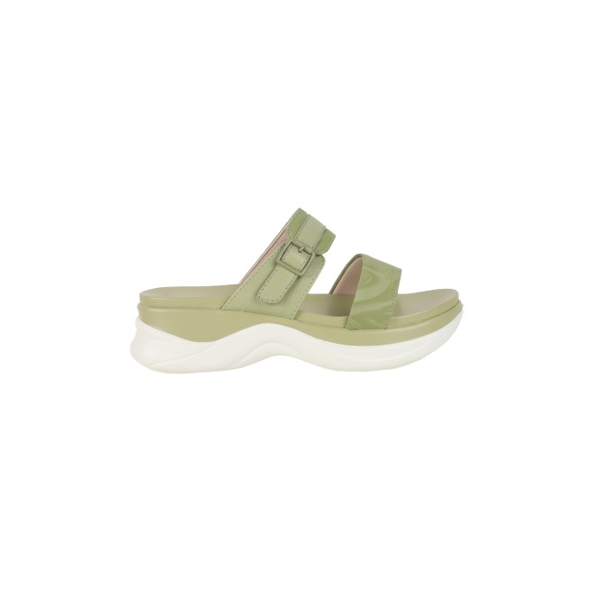 Mochi Women Green Casual Slip Ons (SKU: 41-900326-21-36)
