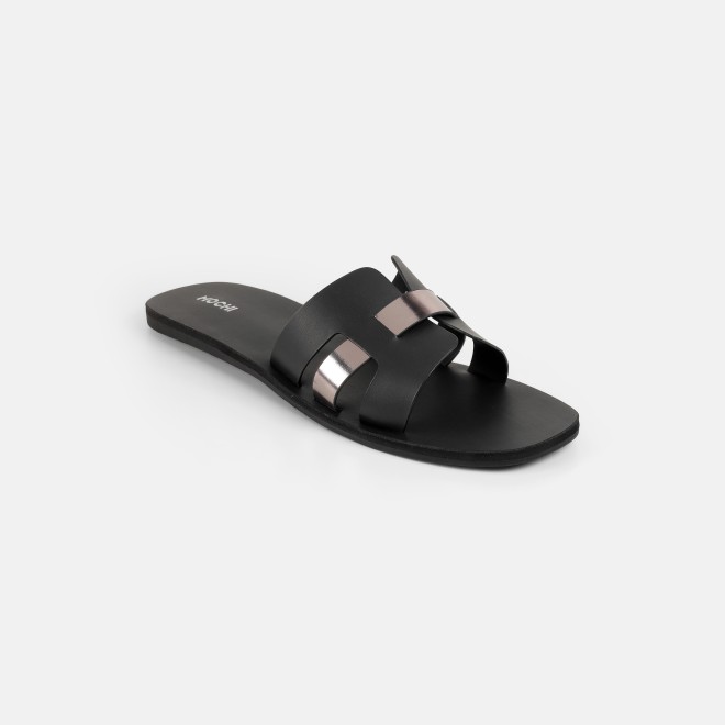 Mochi Women Black Casual Slip Ons (SKU: 41-9140-11-36)