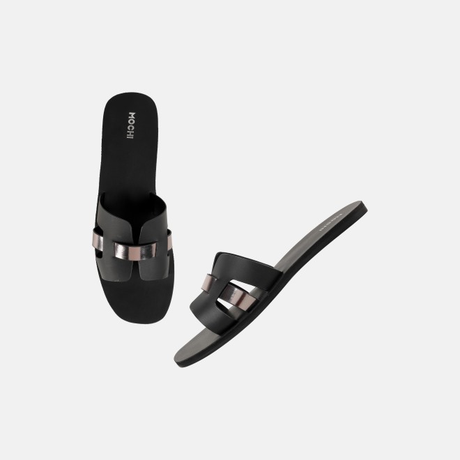 Mochi Women Black Casual Slip Ons (SKU: 41-9140-11-36)
