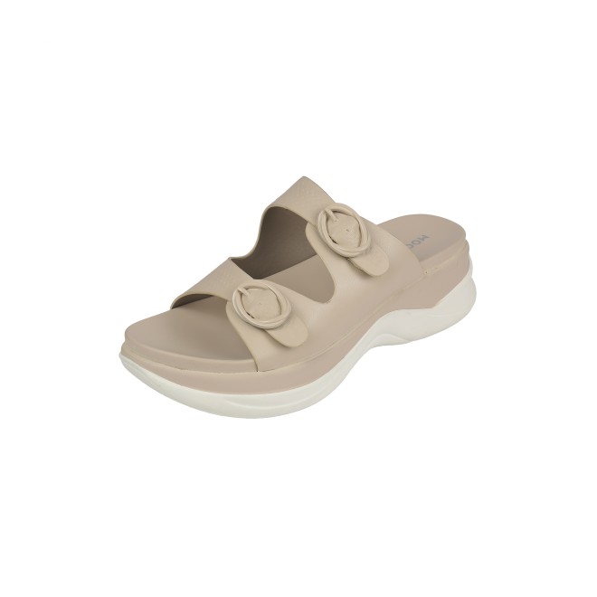 Mochi Women Beige Casual Slip Ons (SKU: 41-9199-20-40)