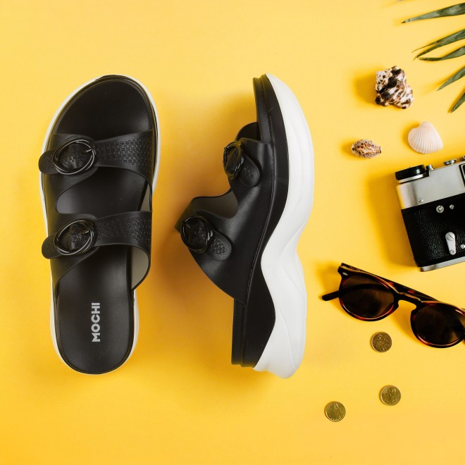 Women Black Casual Slip Ons