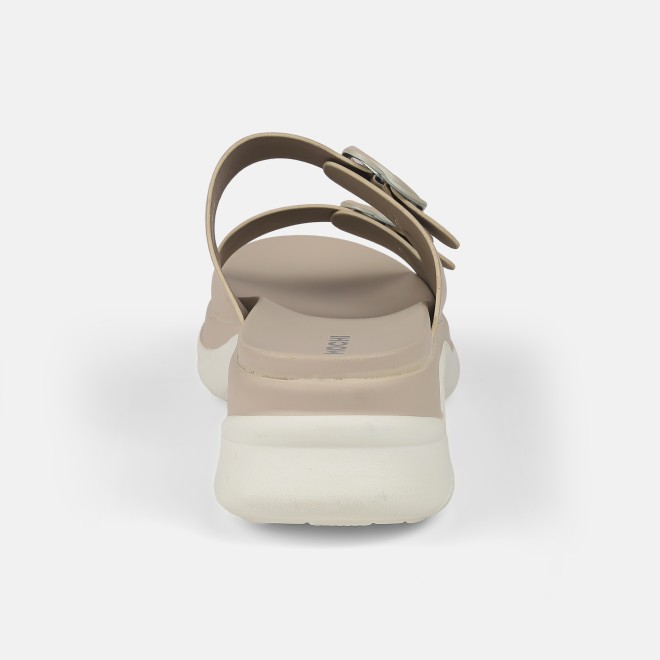Mochi Women Beige Casual Slip Ons (SKU: 41-9199-20-40)