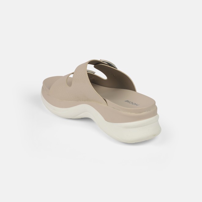 Mochi Women Beige Casual Slip Ons (SKU: 41-9199-20-40)