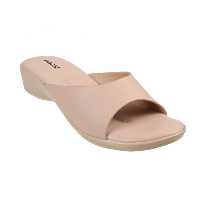 Mochi Women Beige Casual Sandals (SKU: 41-95-20-36)