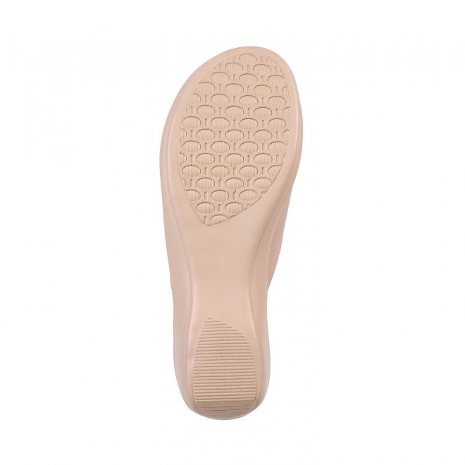 Mochi Women Beige Casual Sandals (SKU: 41-95-20-36)