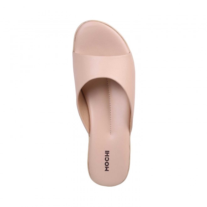 Mochi Women Beige Casual Sandals (SKU: 41-95-20-36)