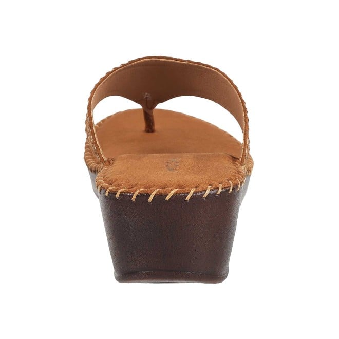 Mochi Women Tan Formal Slip Ons (SKU: 44-100-23-37)