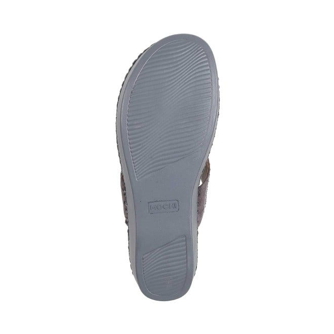 Mochi Women Grey Formal Slip Ons (SKU: 44-100-14-36)