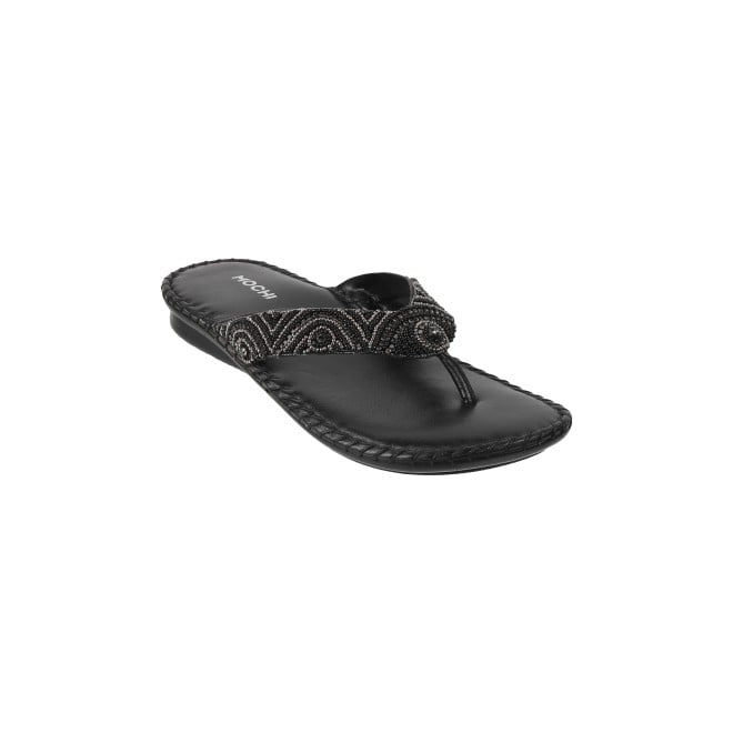 Mochi Women Black Casual Slippers (SKU: 44-1121-11-36)