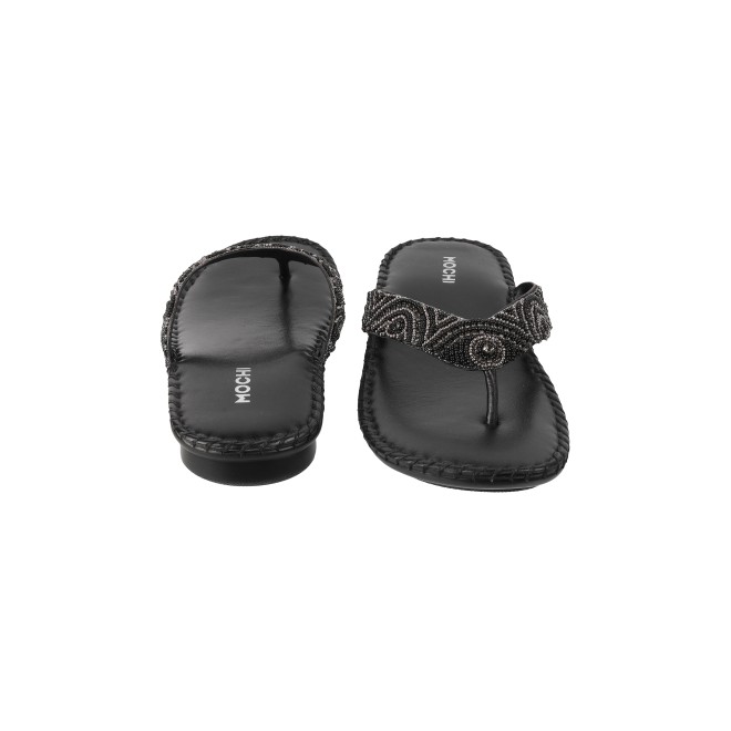Mochi Women Black Casual Slippers (SKU: 44-1121L-11-43)