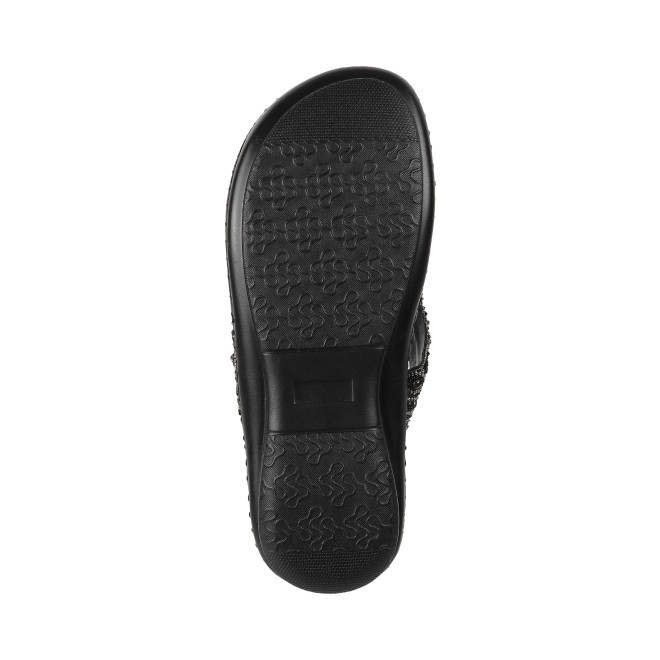 Mochi Women Black Casual Slippers (SKU: 44-1121L-11-43)
