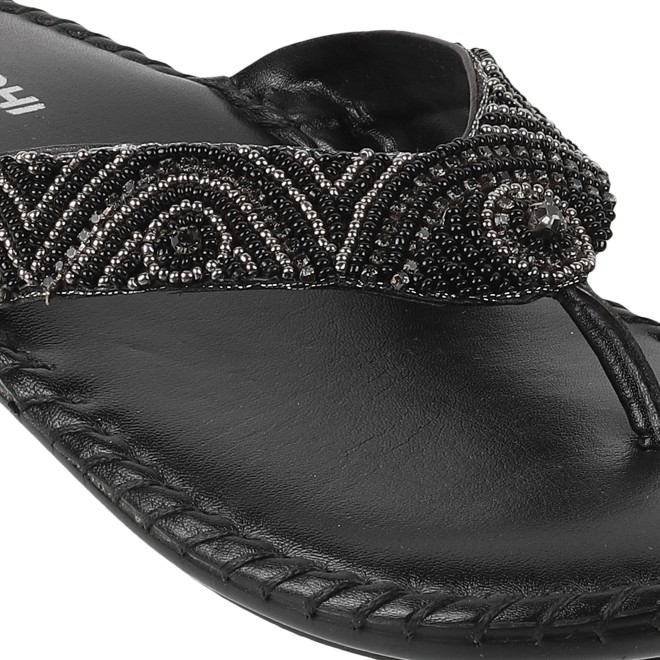 Mochi Women Black Casual Slippers (SKU: 44-1121L-11-43)