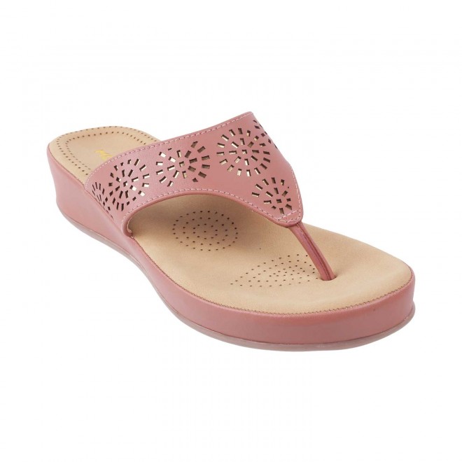 Mochi Women Peach Casual Slippers (SKU: 44-1420-80-36)