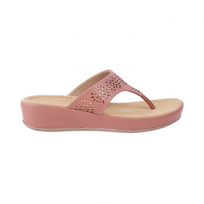 Mochi Women Peach Casual Slippers (SKU: 44-1420-80-36)