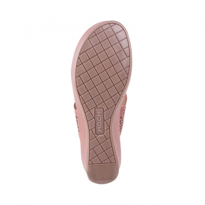 Mochi Women Peach Casual Slippers (SKU: 44-1420-80-36)