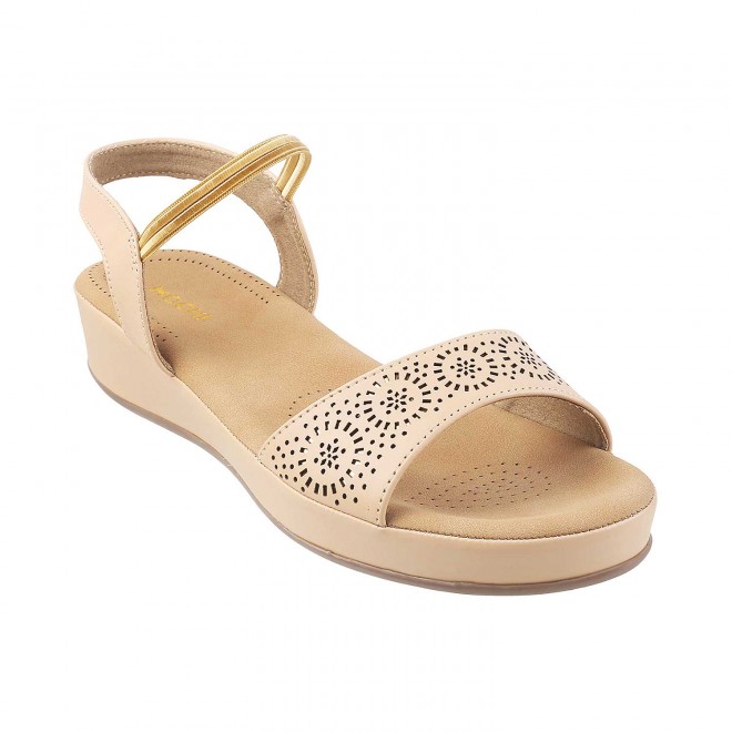 Mochi Women Beige Casual Sandals (SKU: 44-1481-20-36)