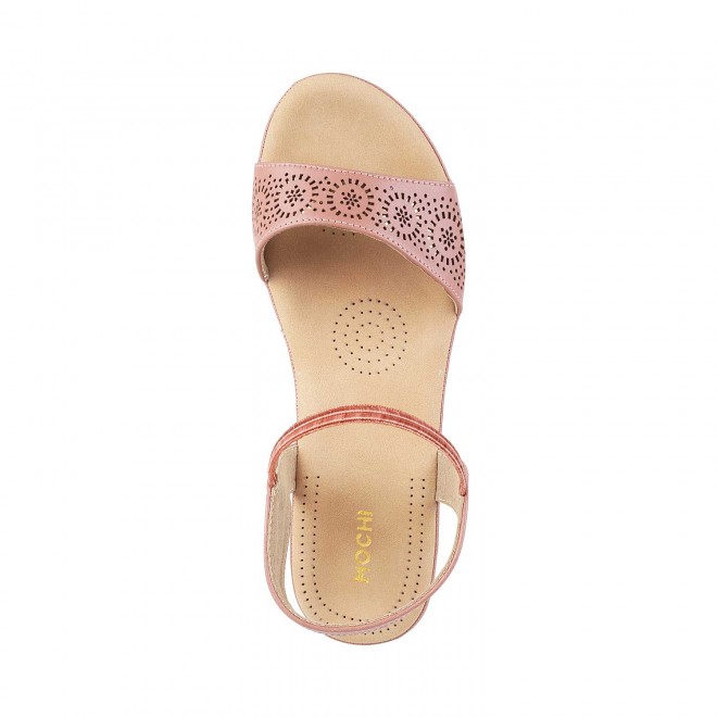 Mochi Women Peach Casual Sandals (SKU: 44-1481-80-36)