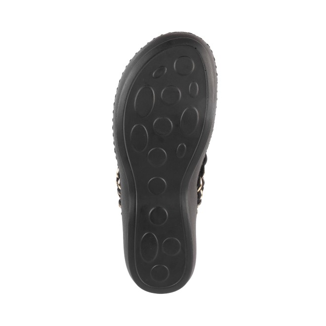 Mochi Women Black Casual Slip-Ons (SKU: 44-151-11-36)