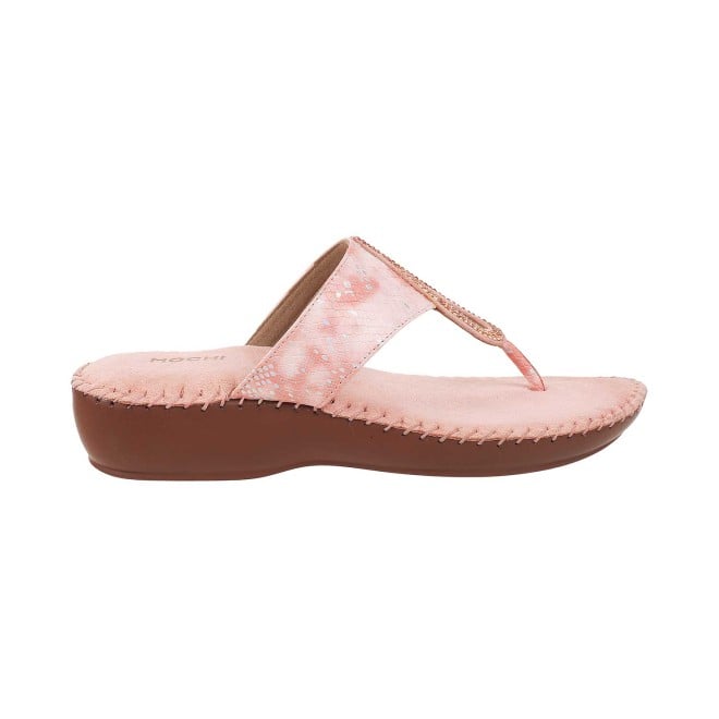Mochi Women Rose-Gold Casual Slip Ons (SKU: 44-1677-52-36)