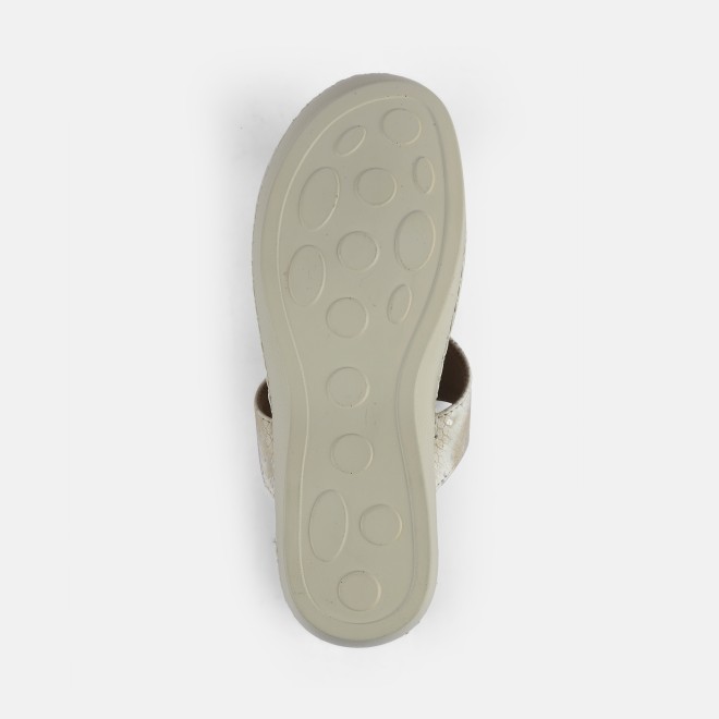 Mochi Women Beige Casual Slip Ons (SKU: 44-1677-20-36)