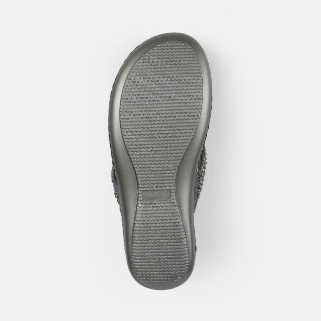 Mochi Women Gun-metal Casual Slippers (SKU: 44-169-29-42)