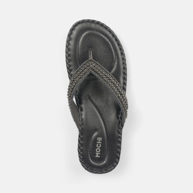 Mochi Women Gun-metal Casual Slippers (SKU: 44-169-29-42)