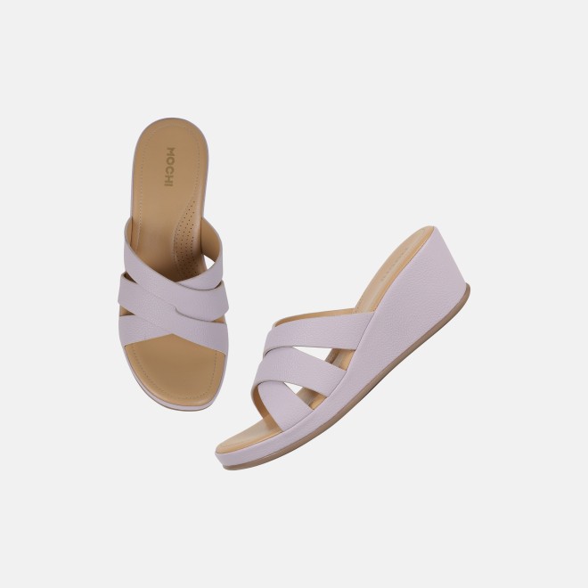 Mochi Women Purple Casual Slip Ons (SKU: 44-181-26-36)