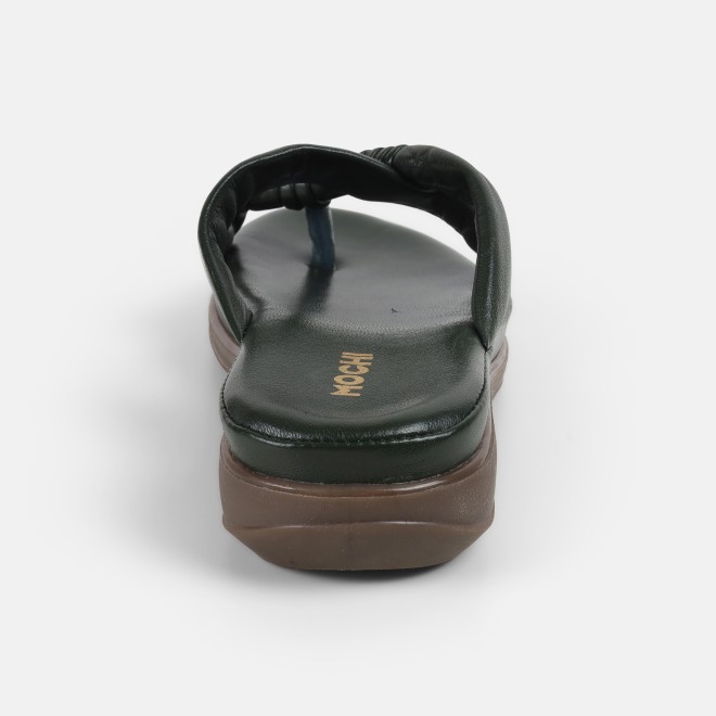 Mochi Women Green Casual Slip Ons (SKU: 44-186-21-36)