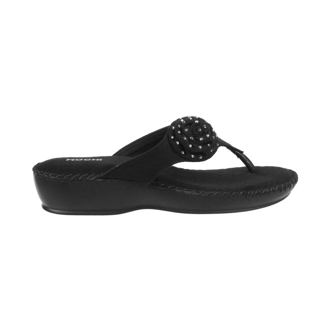 Mochi Women Black Casual Slippers (SKU: 44-2-11-36)