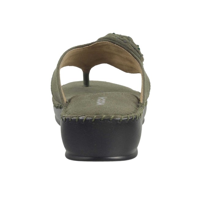 Mochi Women Green Casual Slippers (SKU: 44-2-21-36)