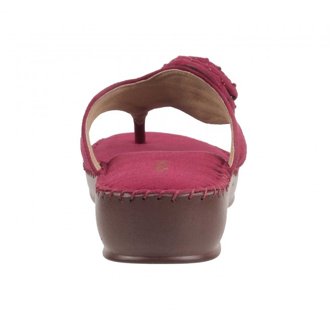 Mochi Women Maroon Casual Slippers (SKU: 44-2-44-36)