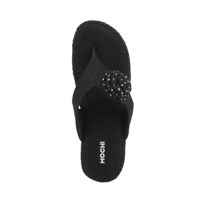 Mochi Women Black Casual Slippers (SKU: 44-2-11-36)