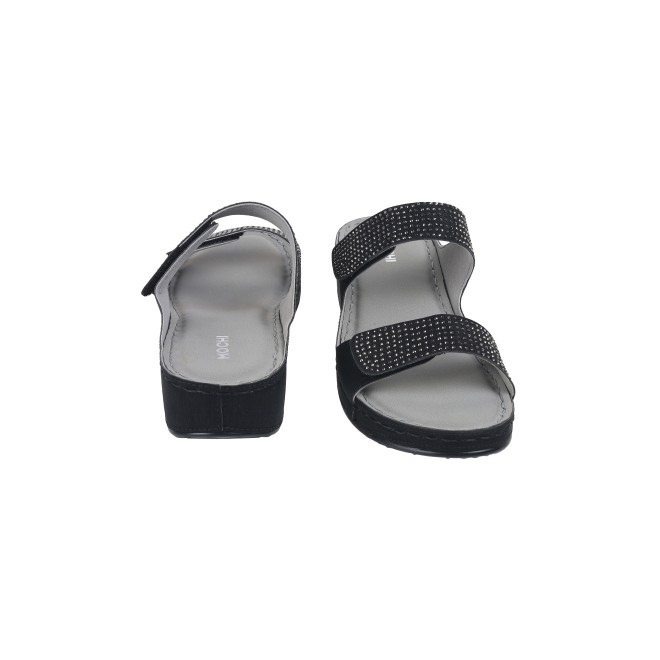 Mochi Women Black Casual Slippers & Flip Flops (SKU: 44-206-11-36)
